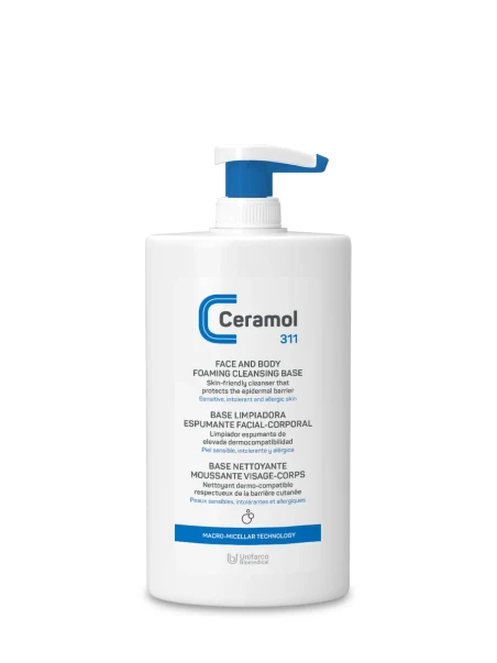 BASE LIMPIADORA ESPUMANTE FACIAL-CORPORAL CERAMOL 400ML