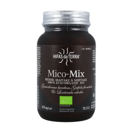 Mico-Mix Extractos Puros de Reishi, Shiitake y Maitake Bote 70 cáps