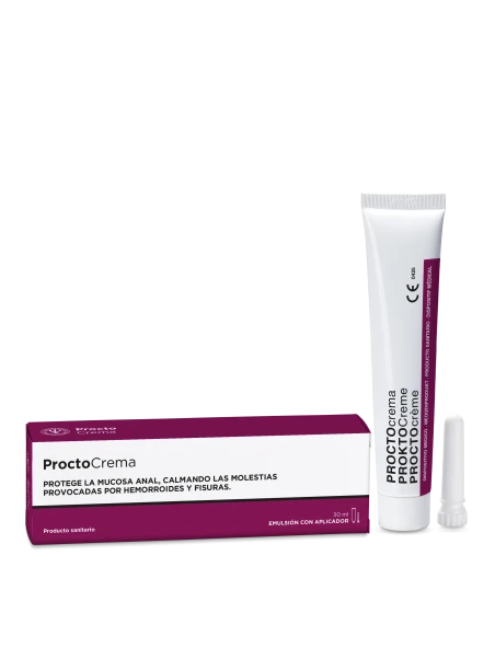 Proctocrema para el cuidado y alivio de la zona anal, hemorroides