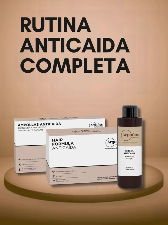 Rutina Anticaída Global - Tratamiento de 2 meses con vitaminas y ampollas